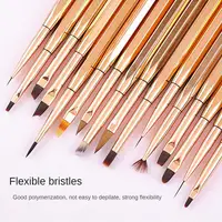 1PCS Nail Art Brush 6-16mm Line Painting Drawing Pen Acrylic Gel UV Extension Brush Nail Stripes Lines Liner DIY Manicure Tools 2