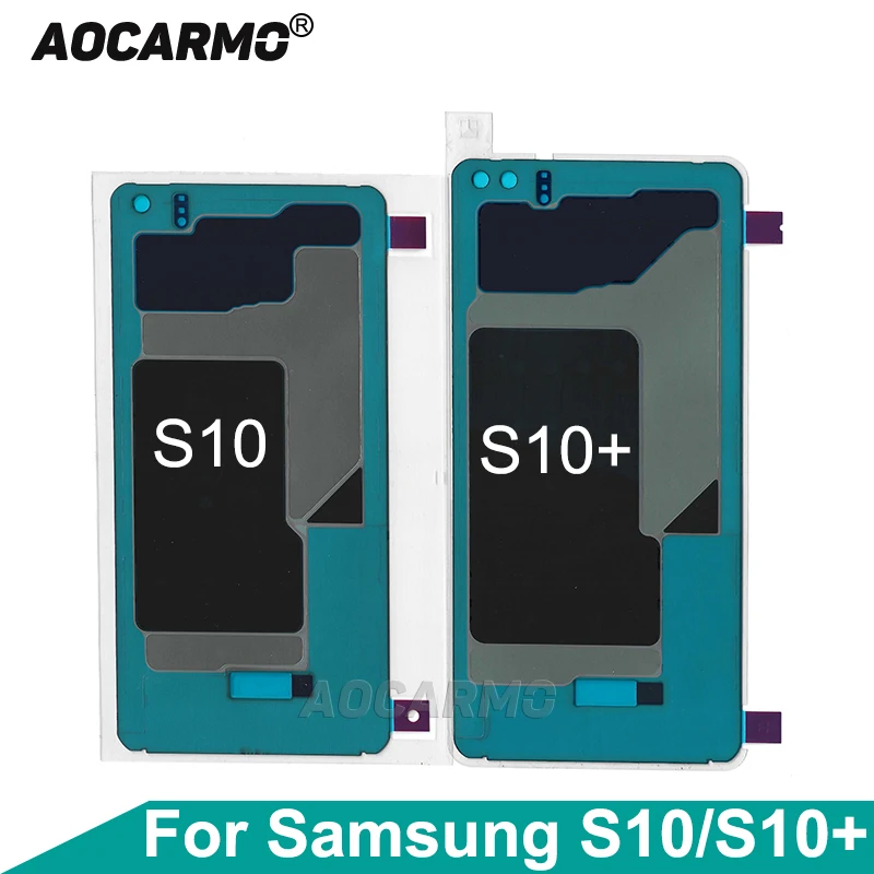 Aocarmo Per Samsung Galaxy S10 / S10 Plus S10 + Schermo Lcd Display Posteriore Dissipatore Di Calore Blocco Adesivo Sostituzione Foglio Di Rame Legger