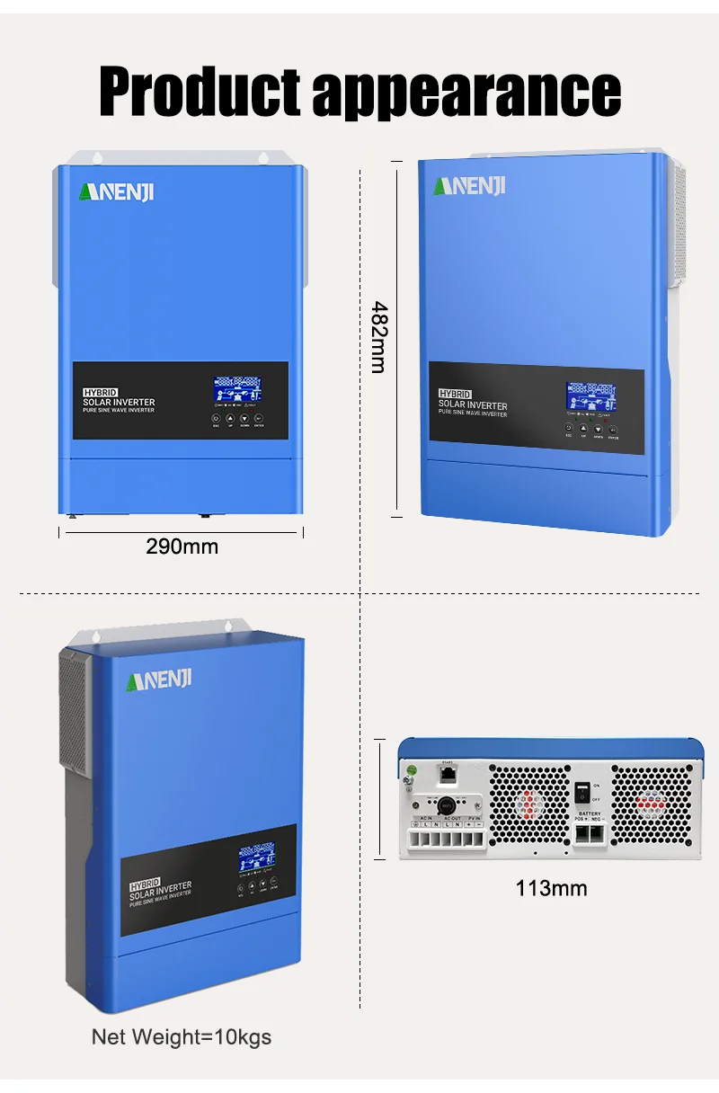 2KW 4KW Hybrid Solar Inverter 24V Pure Sine Wave Photovoltaic Solar Inverter