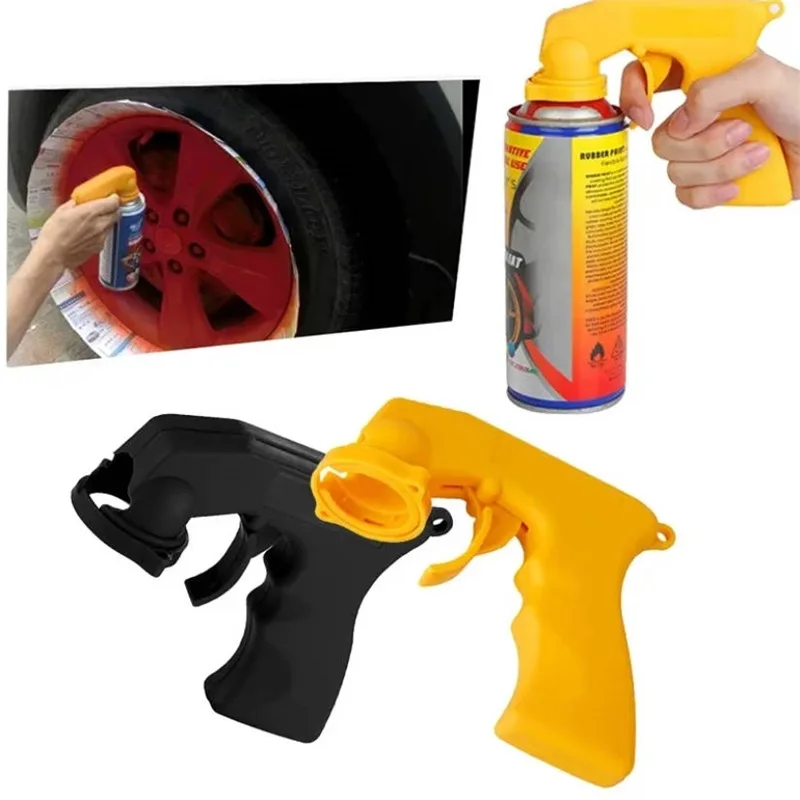 

New Spray Adaptor Paint Care Aerosol Spray Gun Handle with Full Grip Trigger Locking Collar Maintenance Repair Tool Accessories