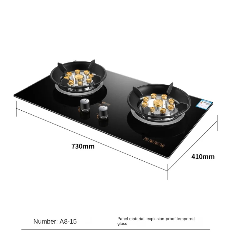 Double Burner Gas Stove, Home Use, Tabletop and BuiltIn High Flame Gas Cooker, HighPerformance Stove, Quick Heat Appliance 6
