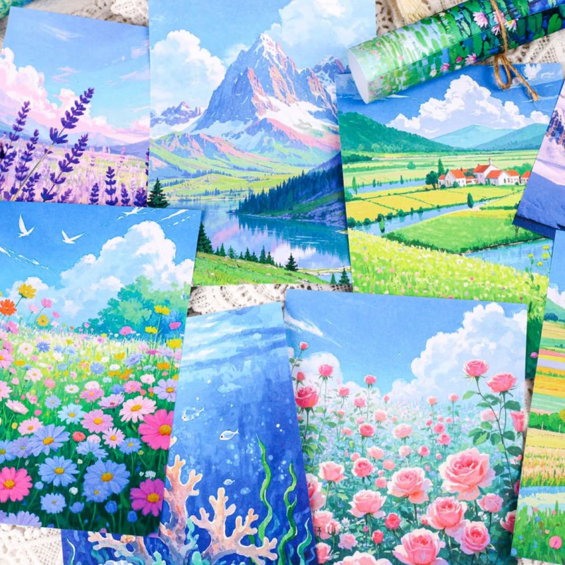 Mr Paper, 60sheets/bag Starry Dreams Floating Light Series Material Paper stationary notebook stationery office accessories
