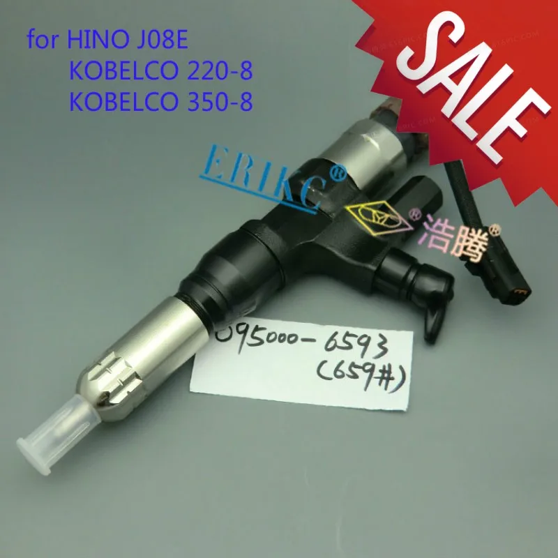

095000-6590 Fuel Injection Assy 0950006590 23670-E0010 Auto Engine Diesel Common Rail Injector 9709500-659 for HINO J08E