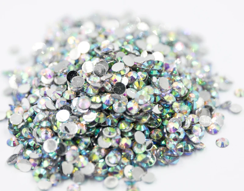 Big Package 2-6mm Mix Sizes Resin Crysta Jelly AB стразы Non hotfix Rhinestones Flatback Plastic Nail Art Decoration Garment DIY