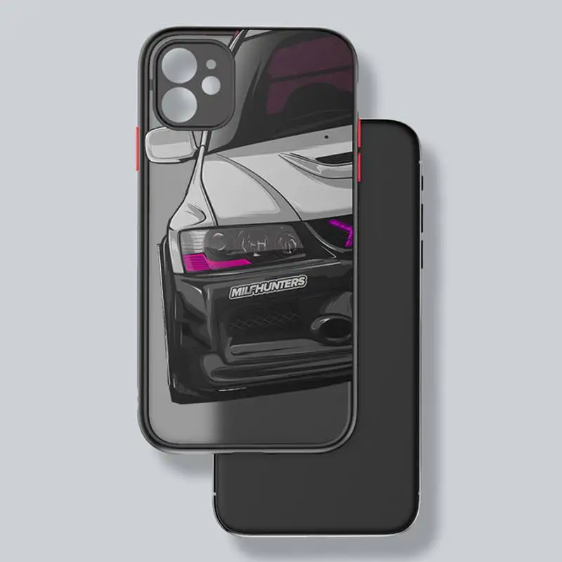 Men's Cool Sports Cars Comic Phone Case - Shockproof Silicone Cover