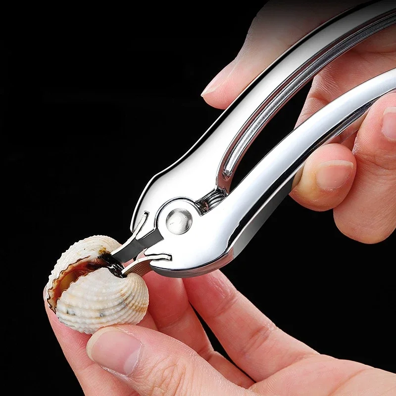 Creative Zinc Alloy Shellfish Opener Clam/Scallop/Oyster Sheller Nut cracker Useful Kitchen Seafood Tools For Home Restaurant