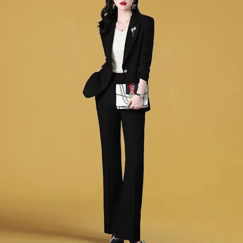 Womens Black White Striped Suit Plus Size Office Formal Two Piece Set Women  Blazer And Pants Elegant Business Woman Pants Suite - Pant Suits -  AliExpress