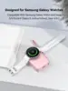 NEWDERY Portable Charger For Galaxy Watch 7 Ultra 6 Classic 5 Pro 4 3,Active 2/1,Gear S4 S3 Watch Magnetic Wireless Power Bank 2