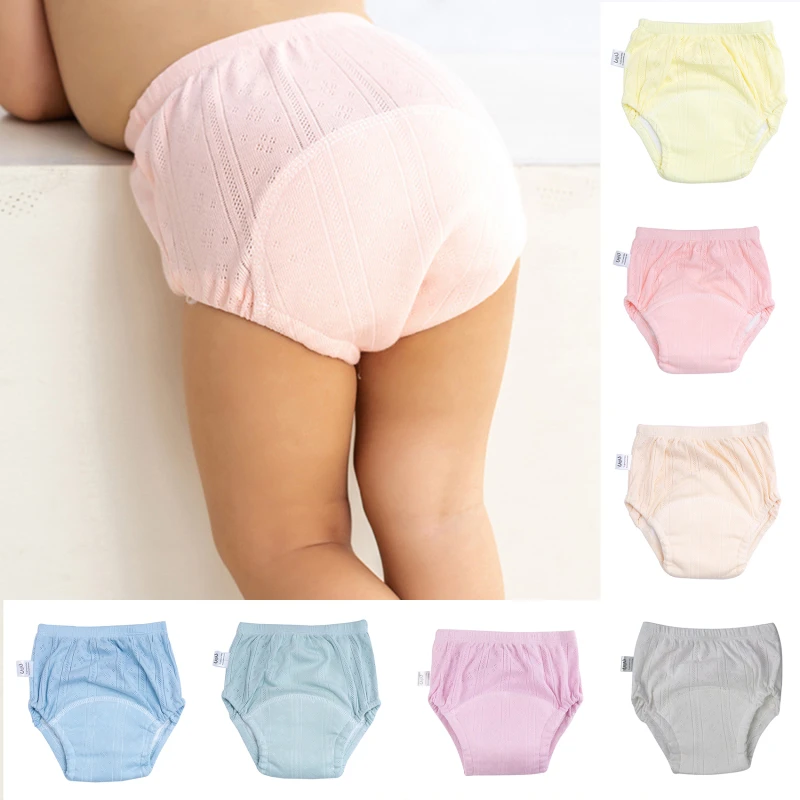 Waterproof Diapers Baby Training Pants Cloth Diapers Baby Waterproof Reusable Training Pants Cute Cotton Baby Diaper Infant Shorts Nappies Panties Nappy Changing Underwear Cloth