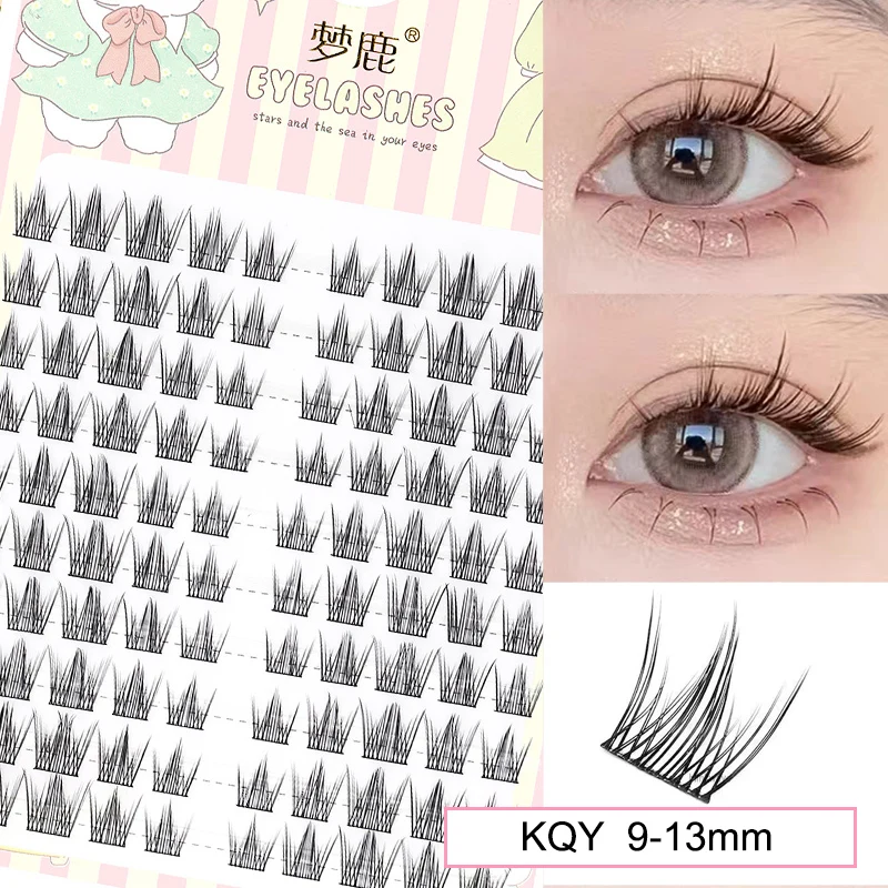 Sunflower Lashes - Brown Manga-Inspired Natural Soft Eyelashes, Large Capacity
