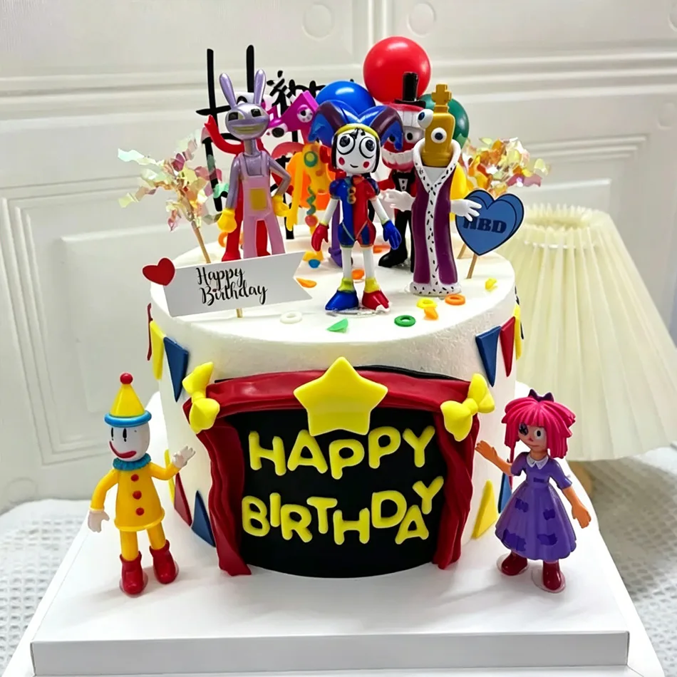 Amazing Digital Circus Toy Set - 8 Piece Collection for Kids' Christmas Delight