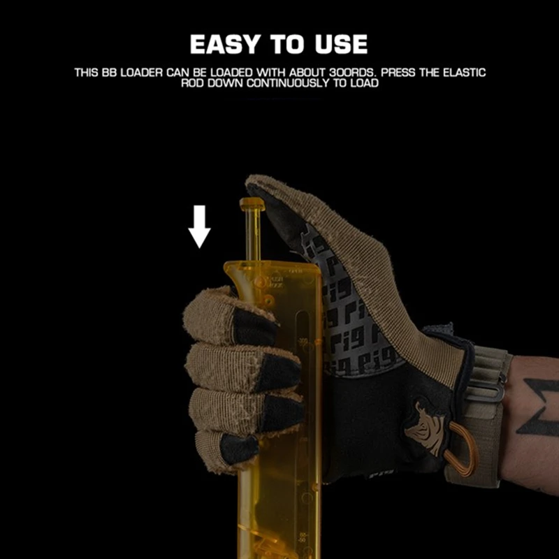 300 Rounds BB Speed Loader Airsoft Accessory