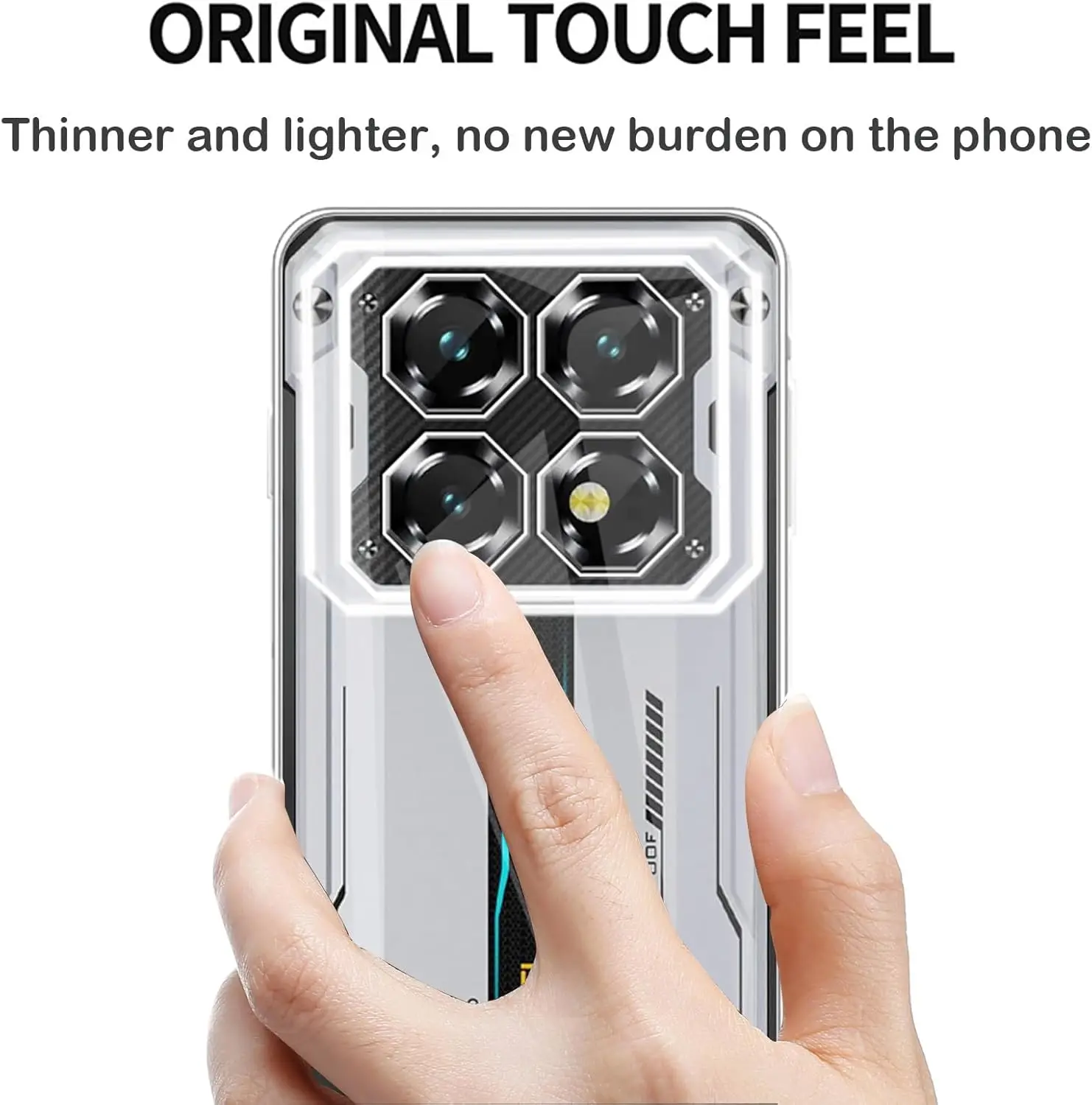 3-in-1 Shockproof Soft TPU Case with Dual Tempered Glass Screen Protectors