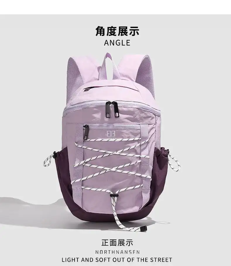 Neuer Oxford-Stoff-Rucksack mit großer Kapazität, College-Studententaschen zum Verkauf, Outdoor-Bergsteigen, Wandern, kleiner Rucksack – Detail 5
