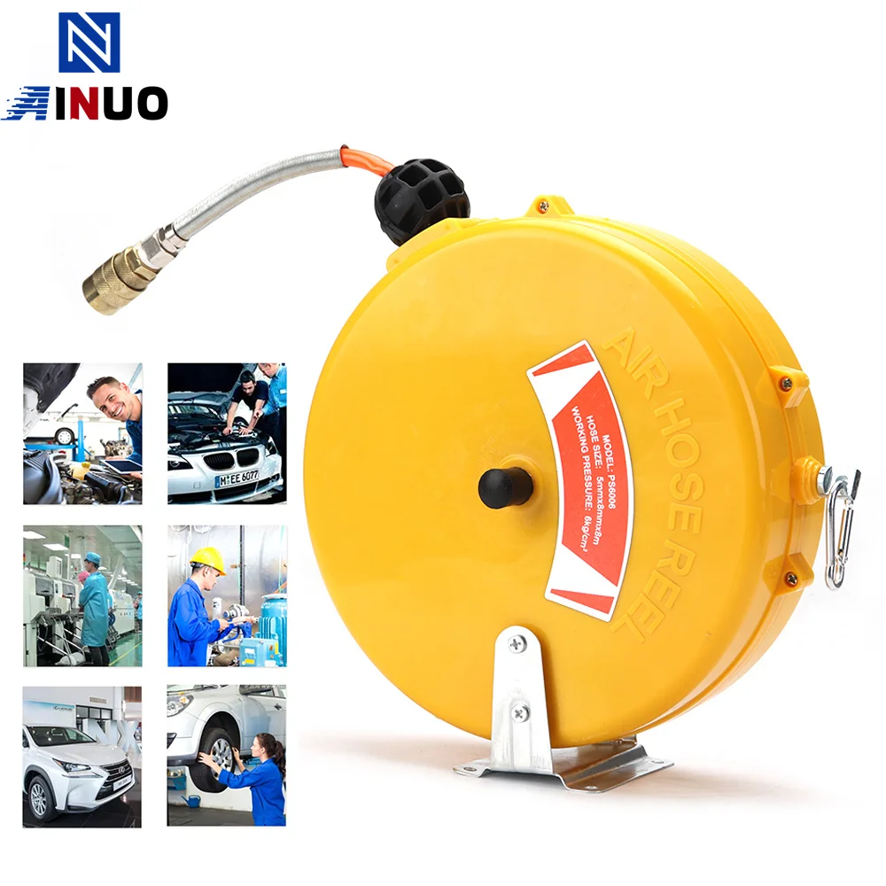 Automatic Retractable Reel Telescopic Air Drum Hose PU8*5 10*6.5 12*8  Pneumatic PU Tube Pneumatic Drum 8 meters 8 5 tube automotive air hose automatic retractable reel telescopic pneumatic pu tube od 8mm id 5mm