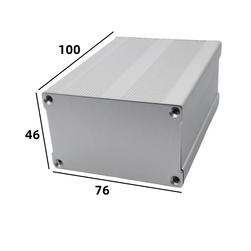 

Split Aluminum alloy shell aluminum profile box battery Boxes circuit board 100x76x46mm