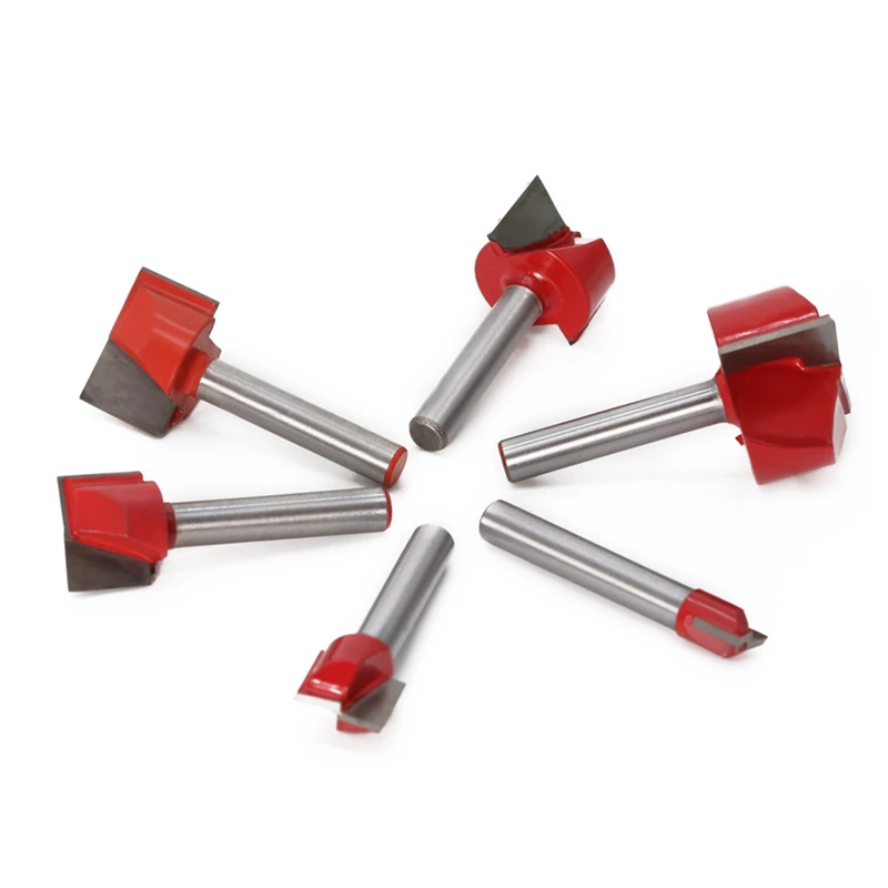 WCS-Computer Engraving Machine Tool Woodworking Milling Cutter Bottom Cleaning Milling Wood Cutting Machine 5-Piece Set