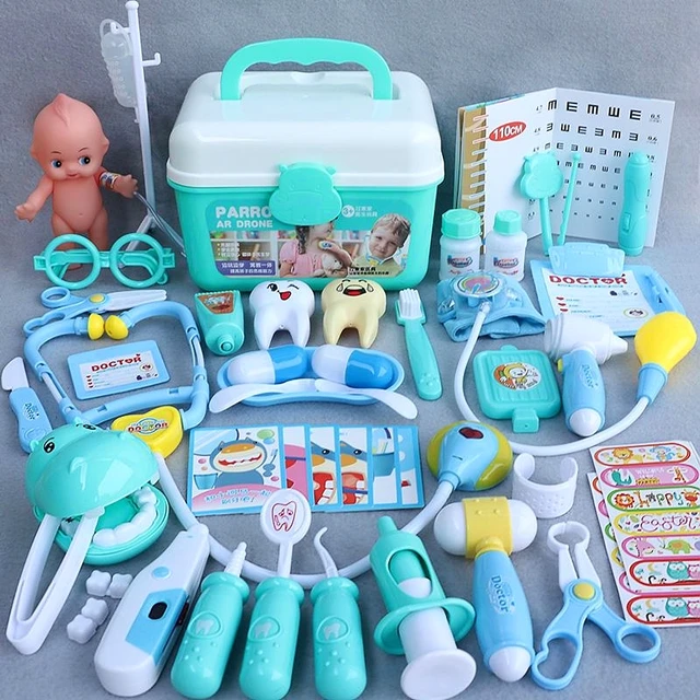 Doctor Set for Kids Pretend Play Girls Role-playing Games Hospital Accessorie Medical Kit Nurse Tools Bag Toys for Children Gift 4