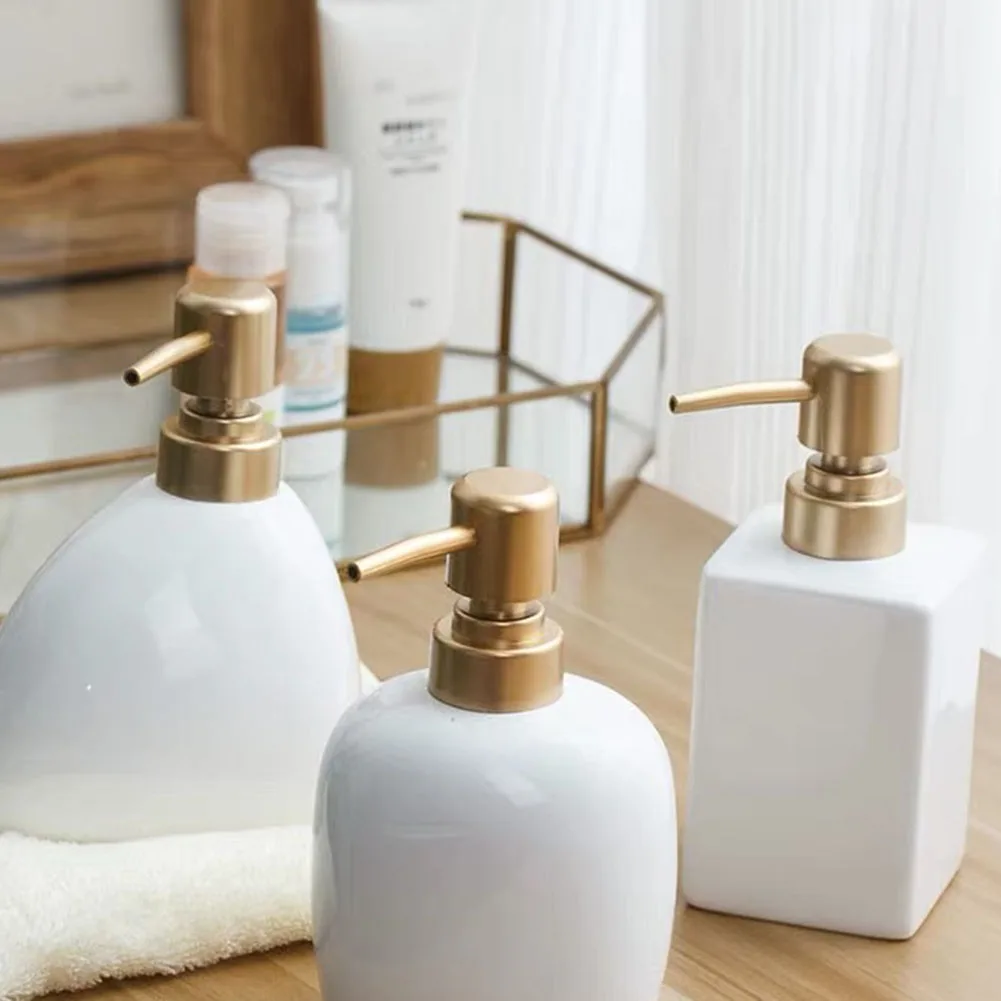 Soap Pump Head Liquid Lotion Dispenser Head Bathroom Soap Bottle Press Nozzle Bathroom Hand Replace Lotion Shampoo Pump Tube 4