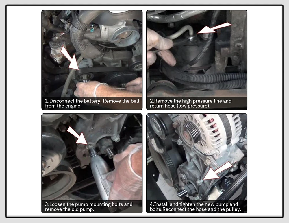 مضخة توجيه كهربائية مع خزان لـ 96-07 جي إم سي يوكون شيفروليه تشيفي تاهو سيلفرادو 15076608 15076609 15076611 15077366 15077397