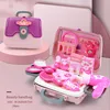 24PCS Beauty Salon Set Toys for Girl Pretend Play Kid Make Up Toys Simulation Home Makeup Box Toys Girl Birthday Christmas Gift 2