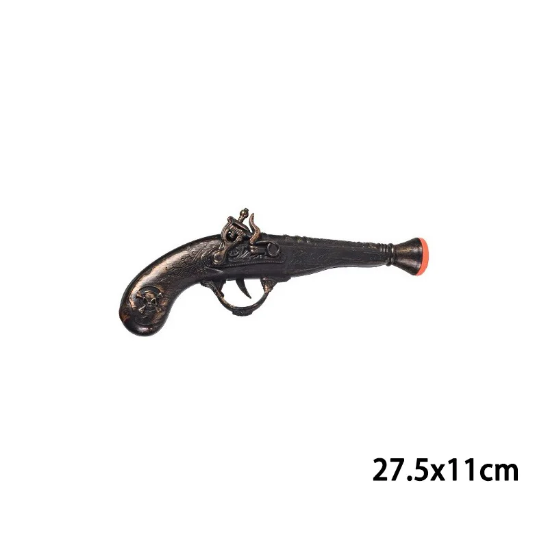 Party Cosplay Pirate Toy Gun Furnishings Family Pistol Retro Festival Halloween Boys Toys 5