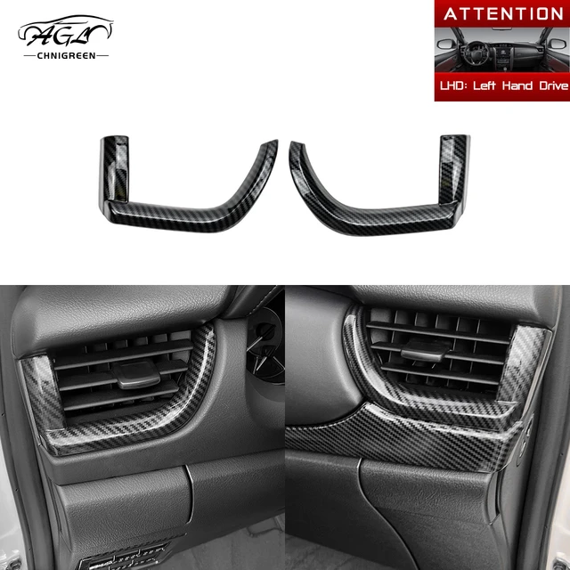 Carbon Fiber Car Interior Instrument Trim Air Vent Outlet Cover