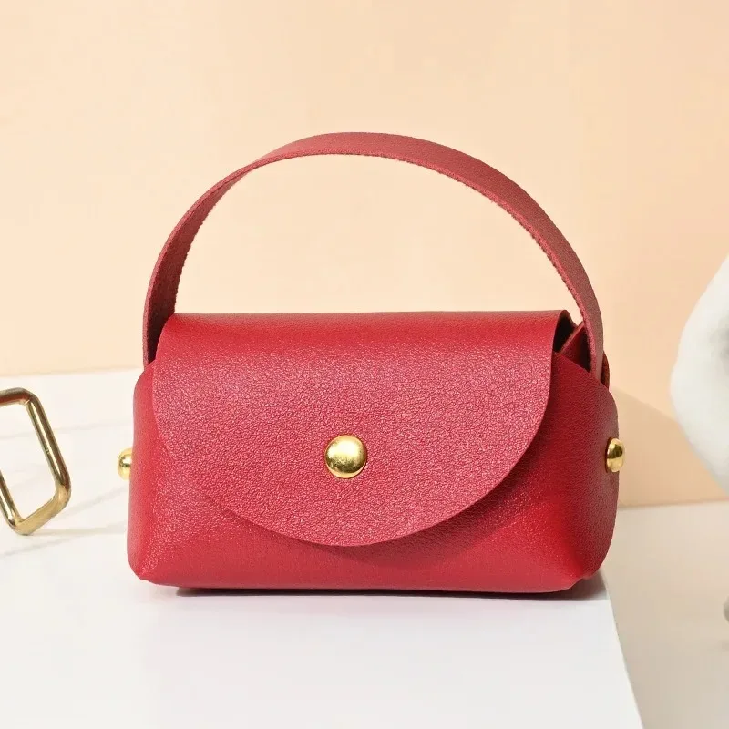 Handbag Wedding Gift Box Bag Color Christmas Leather Candy Bag Wome Buckle Square Jewelry Packaging Bags