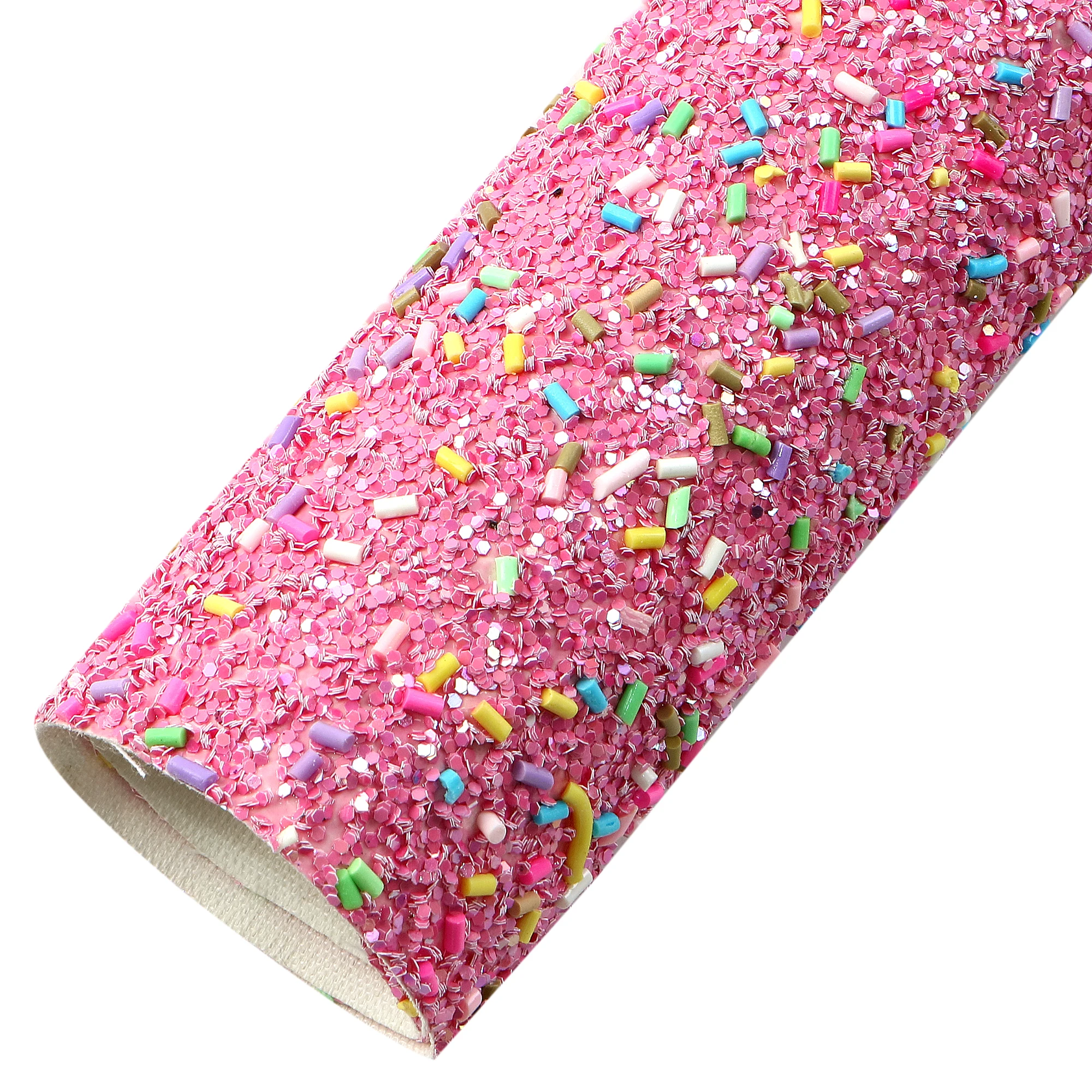 20*33cm Shimmer Chunky Glitter Sequins Faux Leather Sheets Polymer Slices Synthetic Leather DIY Hair Bow Bag Gift Decor Vinyl