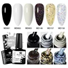 MSRUIOO 6Pcs/Set Gel Nail Polish White Black Gold Glitter Semi Permanent Nail Art Gel Varnish Manicure For Nails Nail Supplies 1