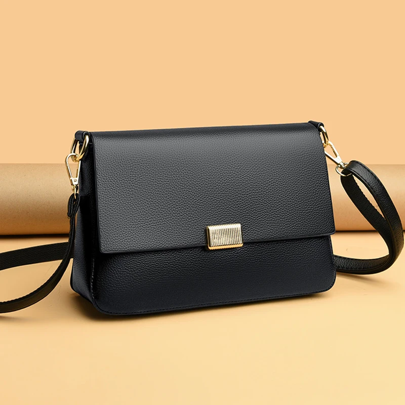 Elegant Quilted Crossbody Bag - Small Luxury PU Leather Shoulder Purse