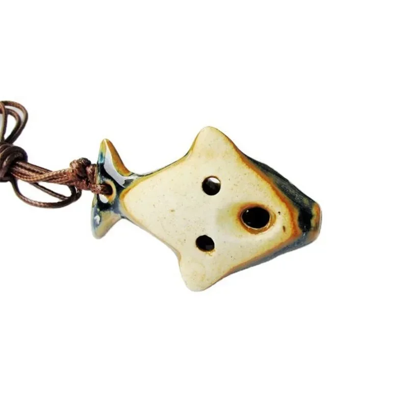 6 Hole Alto Ocarina Cartoon Tortoise Wind Orff Musical Instrument Flute Ceramic Flauta With Lanyard For Childen Student Beginner