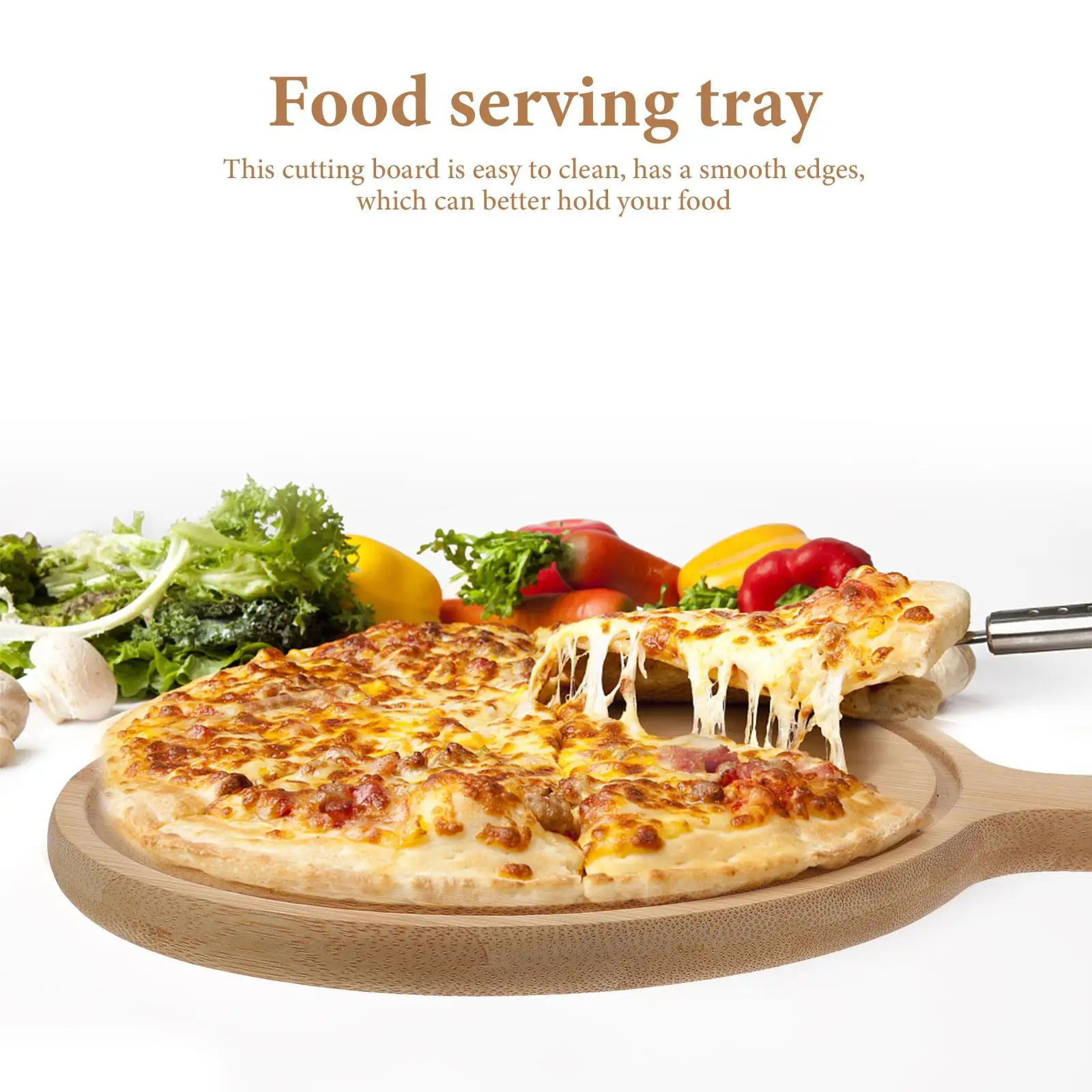 Cut Fruit Cutting Board Pizza Tray Bread Cake Bottom Flat Wood Food Steak Plate Wooden Storage