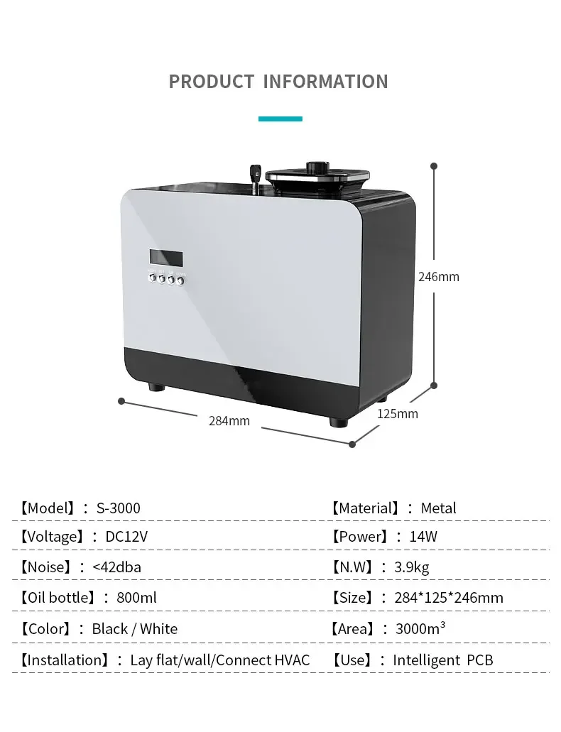 Namste-difusor de aceite esencial puro, purificador de aire PCB inteligente, máquina de aroma comercial para el hogar, Hotel y oficina