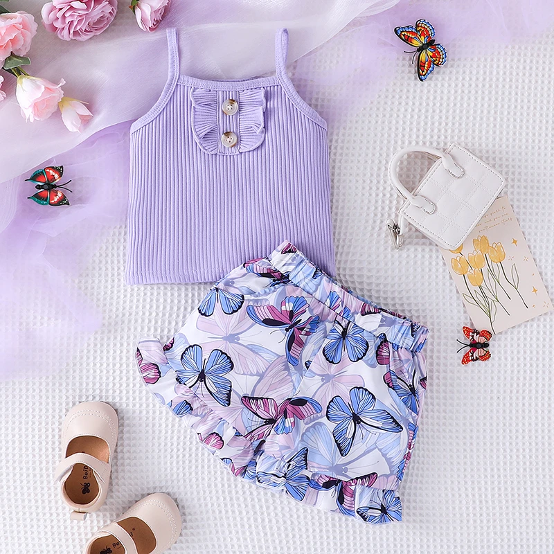 Girl's 2pc Butterfly Set 2