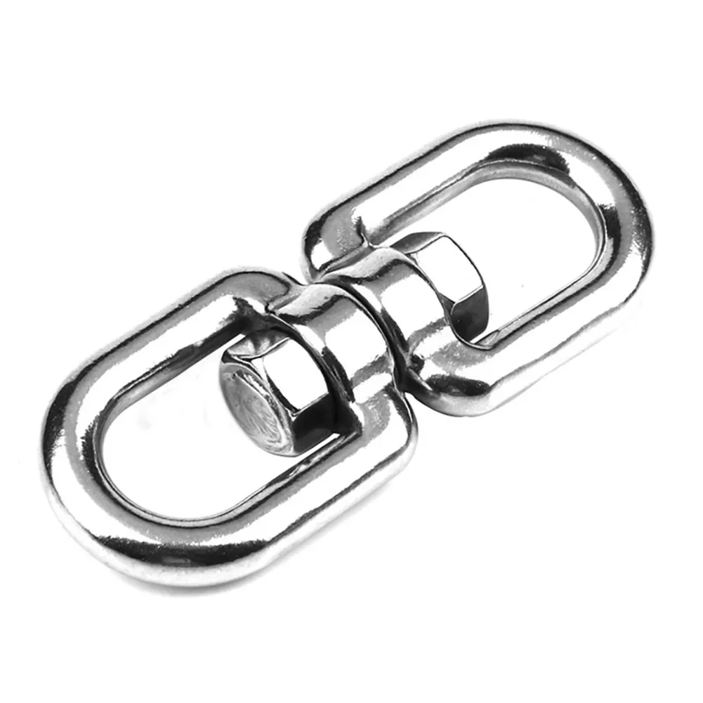Premium 304 Stainless Steel Double Ended Swivel Eye Hook