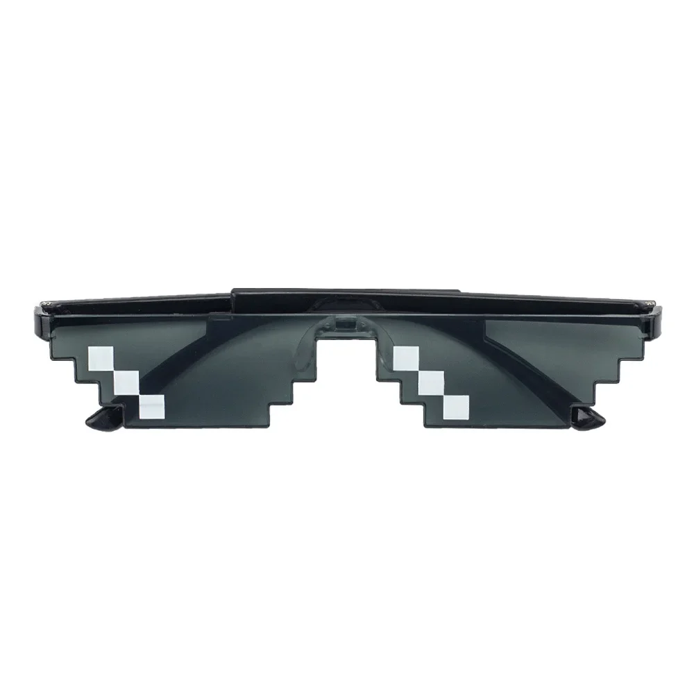 

3/6 Bit Thug Life Sunglasses Pixelated Men Women Brand Party Eyeglasses Mosaic UV400 Vintage Eyewear Unisex Gift Toy Glasses
