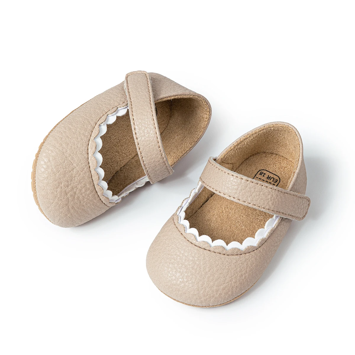 KIDSUN Baby Girls Shoes Multicolour Princess Toddlers Shoes Soft Soled Non-Slip Crib Shoes First Walkers 0-18M 3