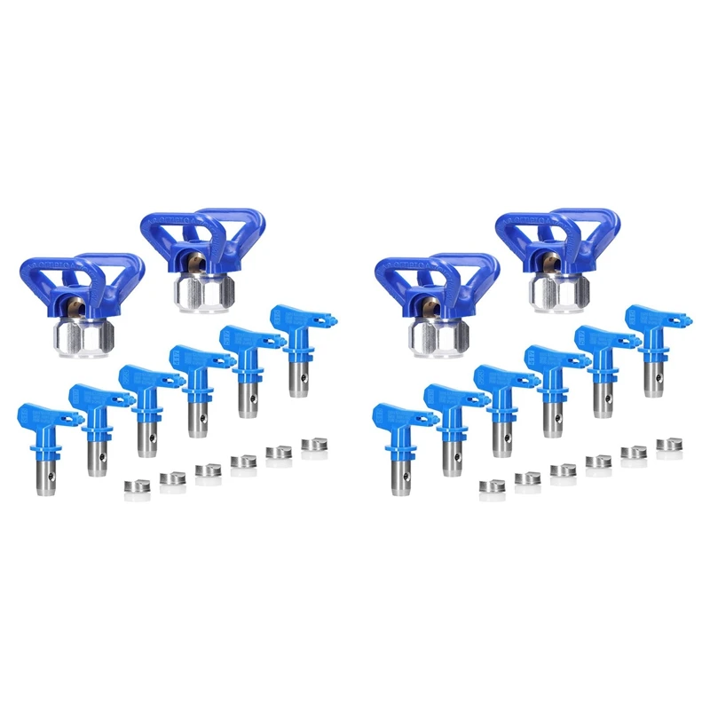 

Promotion! Spray Tips For Airless Sprayer, Reversible Airless Paint Sprayer Nozzle Tips 12Pc With 4Pc Nozzle Seats