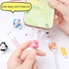 2pcs/set Kawaii Cable Protector Creative Lovely Cartoon Animal Charging Cable Earphone Cable Usb Winder Wire Cord Organizer 3
