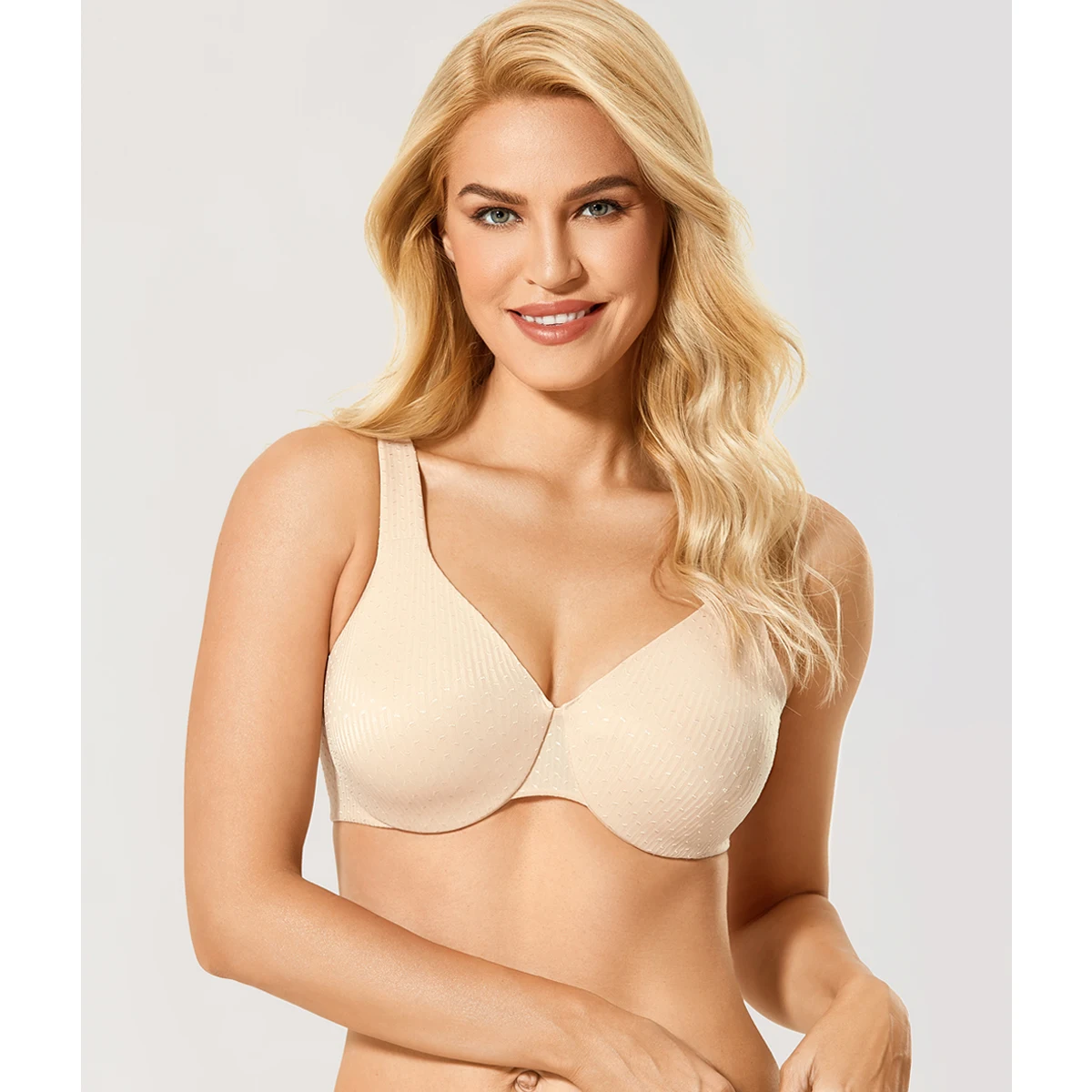 Women's Plus Size Minimizer Bra Floral Unlined Underwire Full Coverage 32-40 42 44 B-DD E F G H Cup