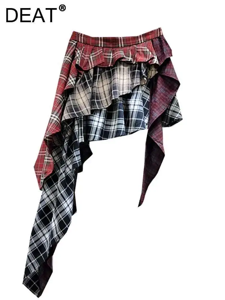 【新品】 dium.／layered design straight skirt 新品】 dium.／layered design straight skirt