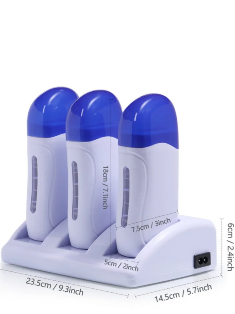 3pcs combo hair removal waxing machine 1PC melting wax machine beauty hot wax beeswax bean
