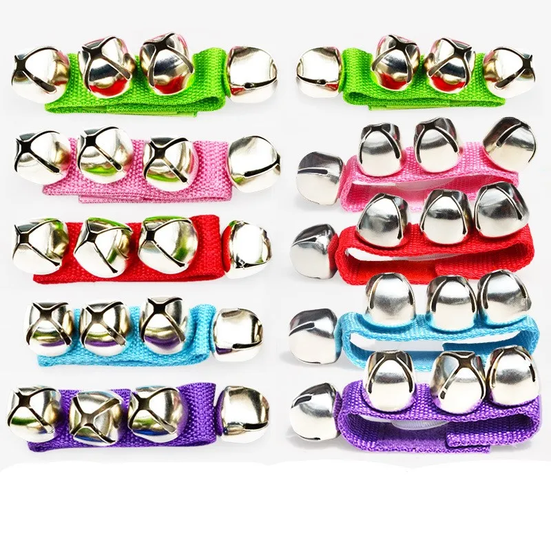 Orff Percussion Instrument Wrist Bell Baby Children Dance Performance Hand Bell Foot Bell Handbell Early Education Teaching Aids 2