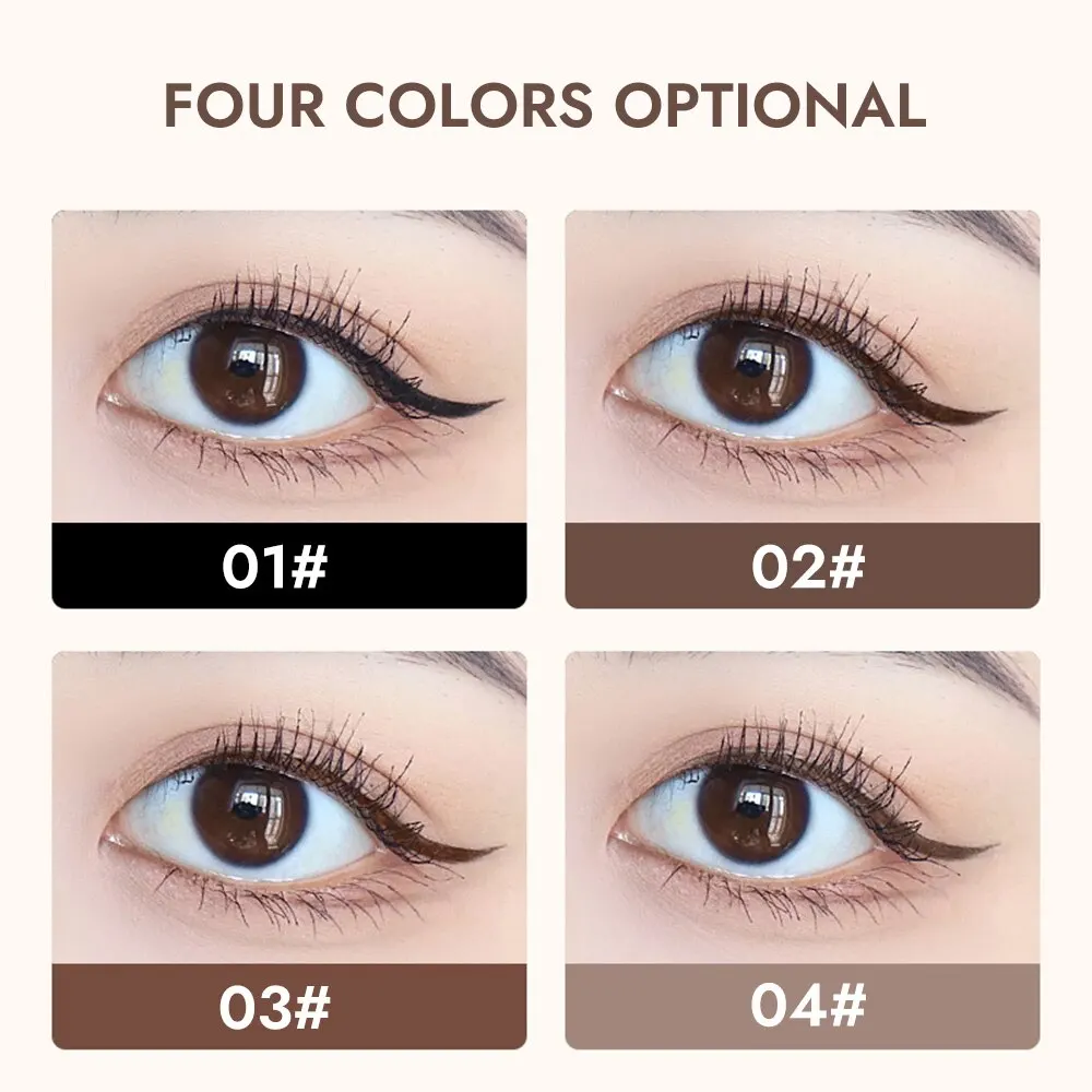 Liquid Eyeliner GECOMO Liquid Eyeliner 0.01mm Slim Waterproof Quick Dry Long Lasting Color No Smudging Eyeliner Pencil