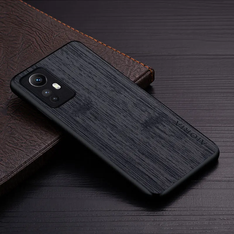 Luxury Bamboo Wood Pattern Leather Case Cover