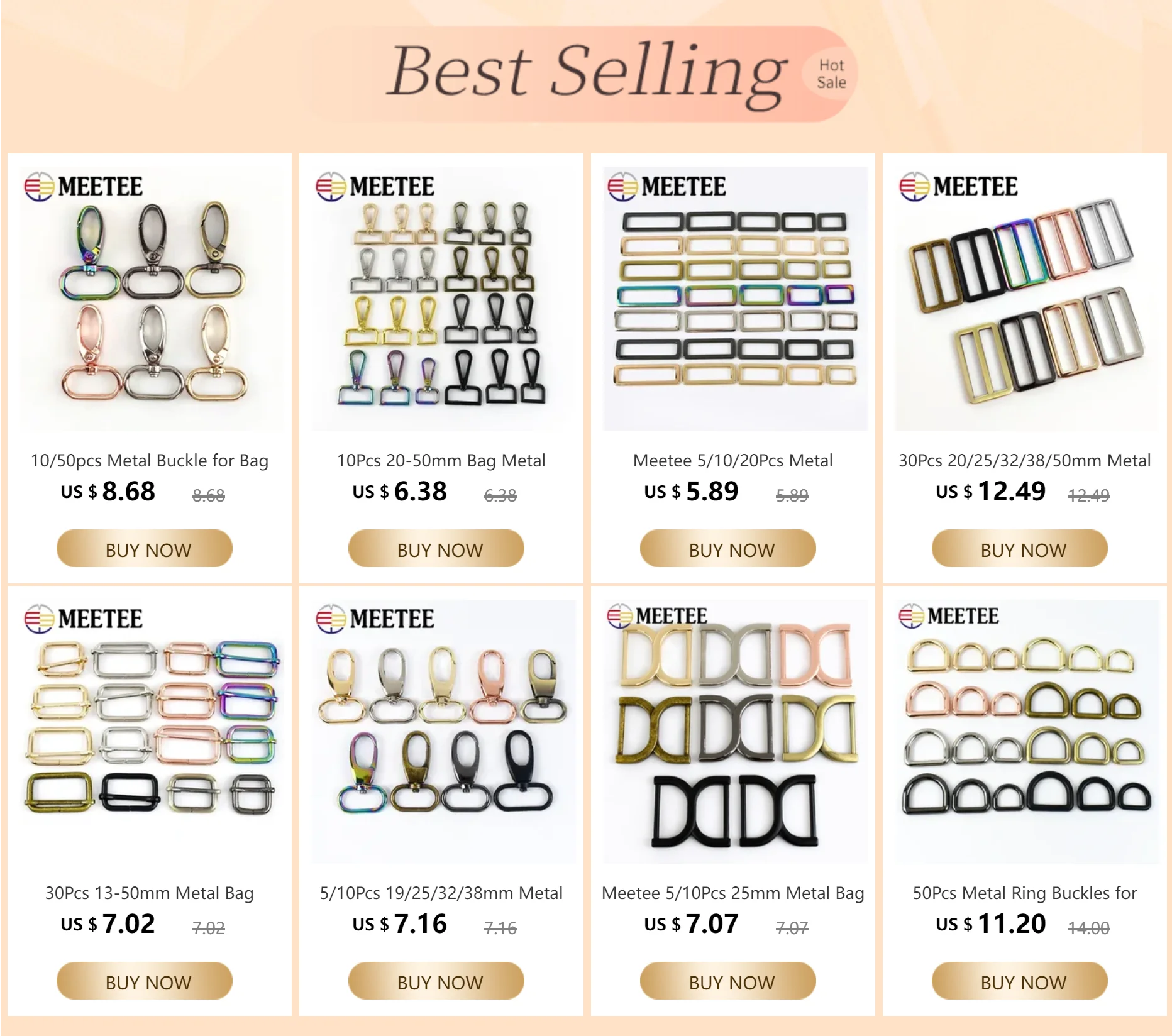 Description Picture 2 of item2/4/10Pcs Metal Swivel Lobster Clasp Bag Strap Buckles Dog Collar Webbing Hooks Handbag Chain DIY Accessories