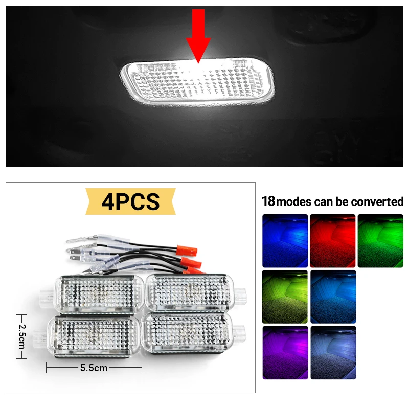 LED Car Footwell Atmosphere Lamp Interior Accessories