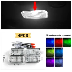 LED Car Footwell Atmosphere Lamp Interior Accessories (4Pcs)