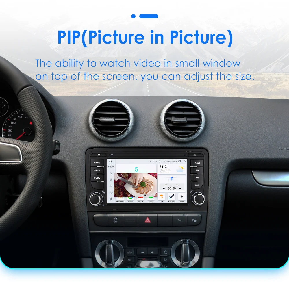 2Din Android 12 CarPlayAI Stimme Carplay Android Auto Radio Für Audi A3 8P 2003-2011 S3 RS3 auto Multimedia GPS 4G autoradio – Detail 34